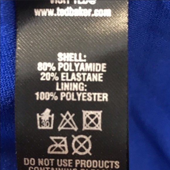 Ted Baker One piece Bright Blue/Black - Picture 6 of 6